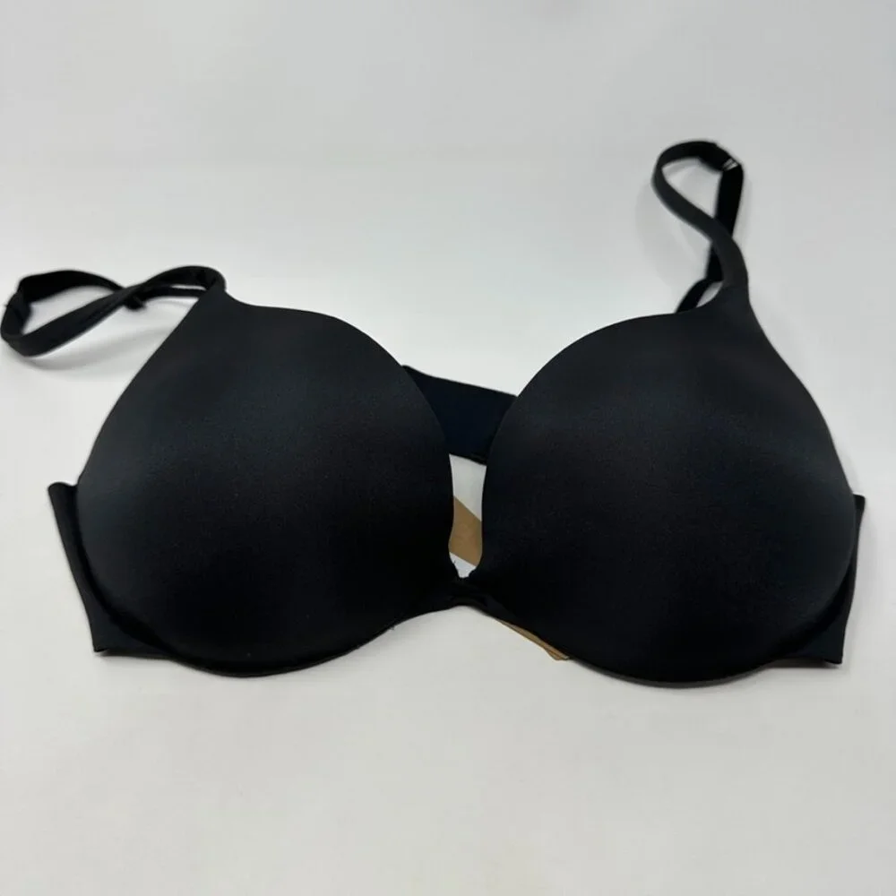 SKIMS NWT ultimate collection push up plunge bra onyx black‎ NWT 32B - Picture 2 of 8